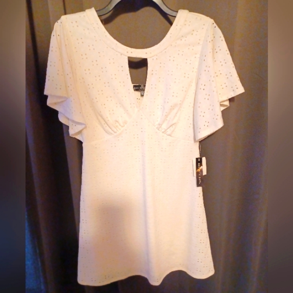 NWT Society Girl Ivory mini dress size Small